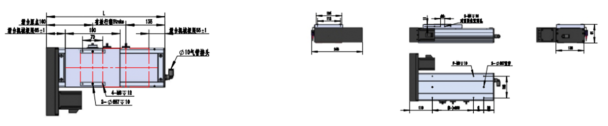 TL135C BR-Motor Outside Rightward Position